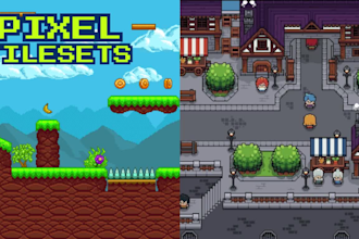 pixel art tilesets top down pixel animation and character sprites for your game