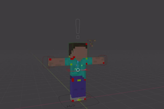create a professional minecraft rig in blender