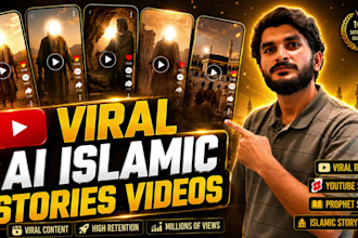create cinematic ai islamic stories, prophet and sahaba videos for youtube