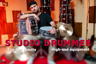 record professional acoustic drums and be your drummer