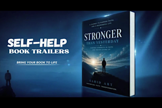 create an engaging cinematic self help book trailer
