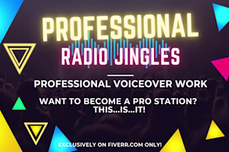 create a pro radio jingle