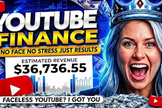 create faceless youtube finance, faceless automation cash cow videos