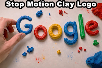 animate a custom clay stop motion logo or title