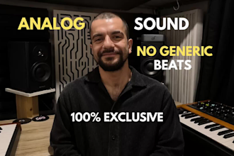 produce custom hip hop beats with analog synthesizers