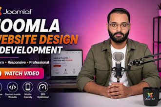 design and develop a modern responsive joomla website