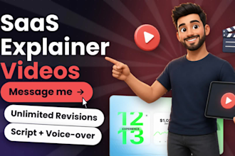 create professional 2d animated saas explainer video