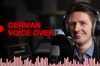 be your german male voice for your project