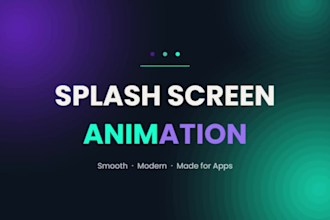 animate a custom app splash screen or loading animation