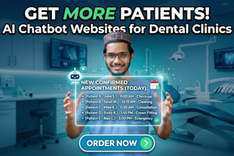 build a dental clinic website with appointment booking