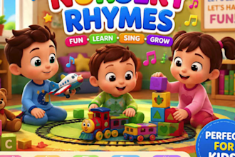 create custom nursery rhymes and kids songs for children, kids video