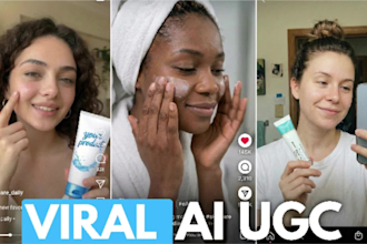 create ai ugc skincare ads and tiktok commercials for brands
