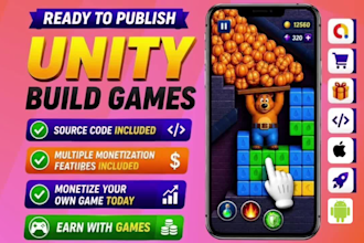 build ready to publish game, money making android game app with admob earning
