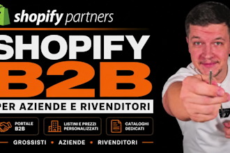 creare un sito ecommerce b2b professionale su shopify