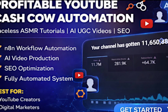 create youtube n8n cash cow automation, faceless tutorial ai talking fruit video