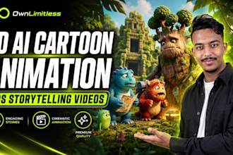 create 3d ai cartoon animation for kids storytelling videos