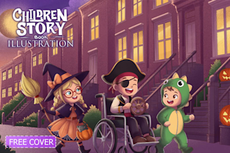 illustrate children story book illustrations for KDP