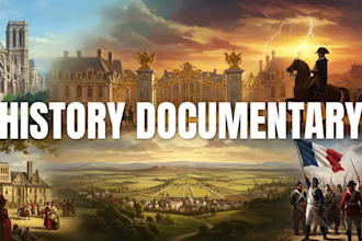 create a professional history documentary video for youtube