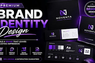build a modern brand identity for startups and businesses