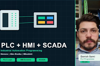 do plc programming, hmi design and scada integration
