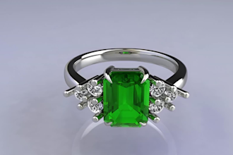 create professional 3d cad jewelry design, modeling and rendering
