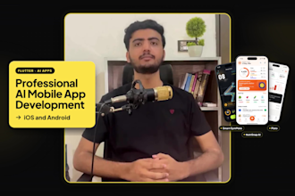 develop ai mobile app, ai integration ios app, android app, flutter developer