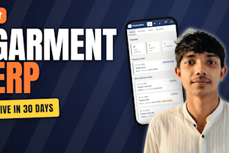 build a custom manufacturing erp system for garment and apparel factories