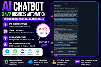 build a custom ai chatbot and n8n automation