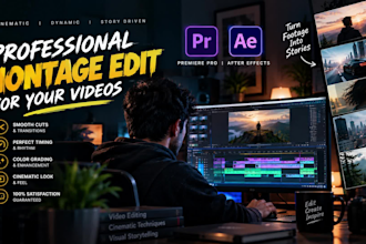 do professional promotional ad video editing for your business