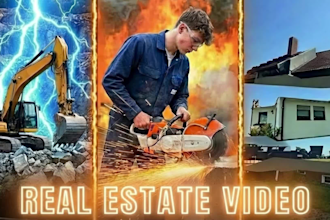 edit real estate reels, promos, and construction videos