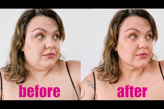 remove double chin from photos