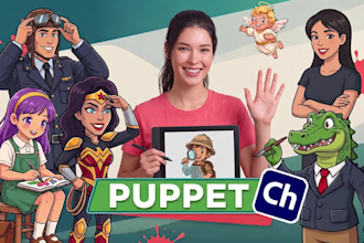 rig adobe character animator puppet for cartoon video