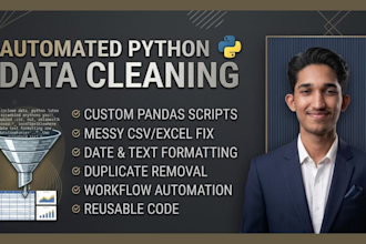 build python and streamlit apps to clean your data
