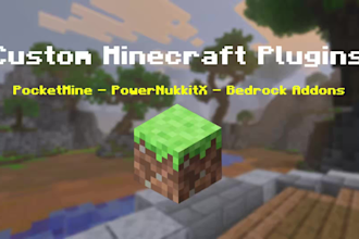 develop a custom minecraft bedrock plugin or addon for your server