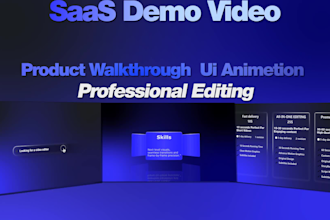 create a professional saas demo video and product walkthrough