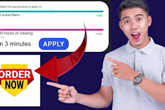 help to complete youtube monetization requirements organically