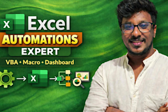 do complex microsoft excel automation with macros, formulas