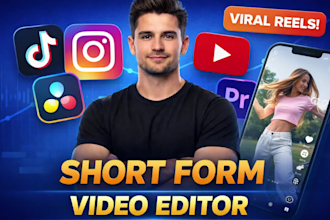 do eye catchy short form and talking head editing for instagram and youtube