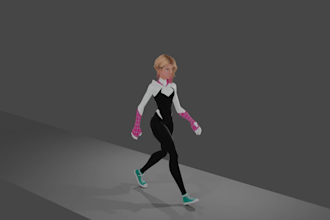 animate your character for games in blender