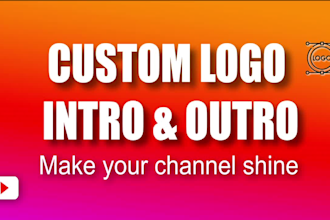 create a custom logo intro and outro animation video