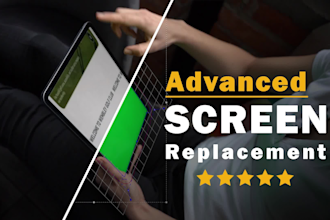 provide advanced screen replacement vfx for commercials