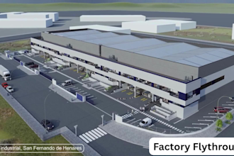 do 3d industrial facility 3d industrial building walkthrough factory flythrough