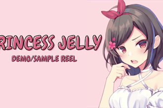 voice act as a cute anime girl