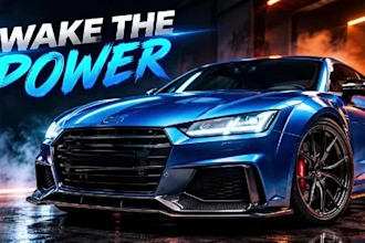 craft realistic ai car commercials video ads, motorcycle, automotive promo video
