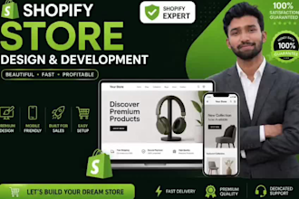design and develop a conversion optimized shopify store