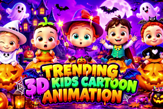 do 3d kids animation, kids songs, 3d cartoon animation, cocomelon style videos