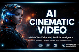 create ai cinematic video, short film or movie trailer in 4k