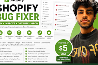 fix shopify liquid  bugs in shopify website store