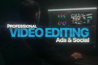 do professional video editing ads and social