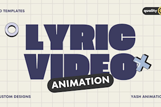 create awesome animated lyric video for your song